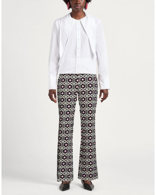 MAX&Co. Gray Pants Polyester, Elastane