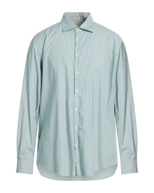 Massimo Alba Blue Shirt Cotton for men