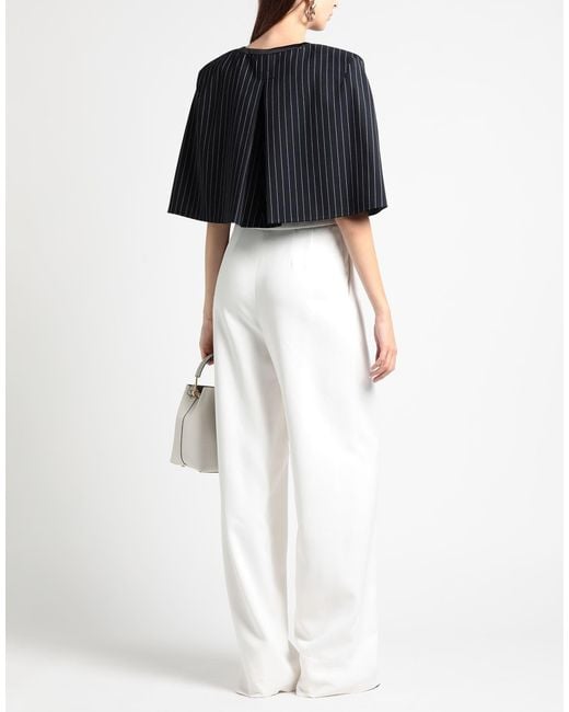 Karl Lagerfeld Black Cape Wool, Elastane