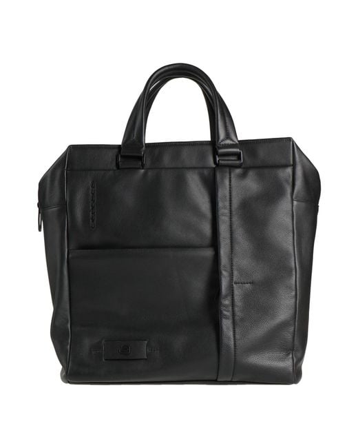 Piquadro Black Handbag Cow Leather, Eva (Ethylene for men