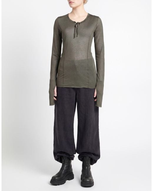 Masnada Gray Military Top Cotton