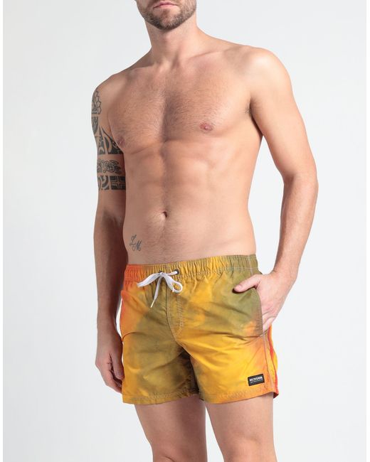 Sundek Yellow Swim Trunks for men