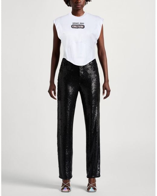 Versace Jeans Couture White T-Shirt Cotton, Elastane