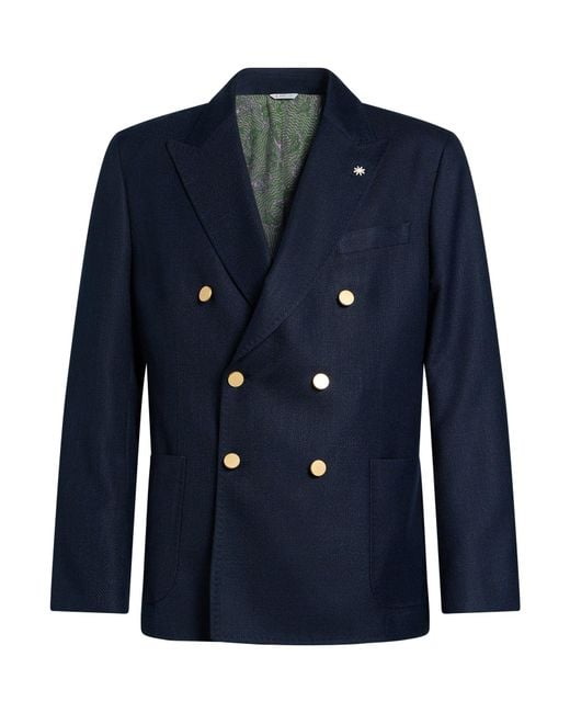 Manuel Ritz Blue Blazer for men