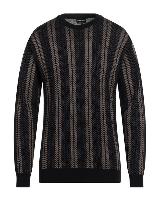 Giorgio Armani Black Sweater for men
