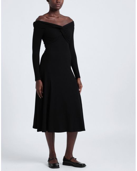 EDITED Black Midi Dress