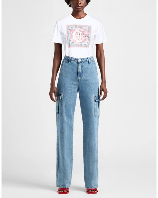 Just Cavalli White T-Shirt Cotton