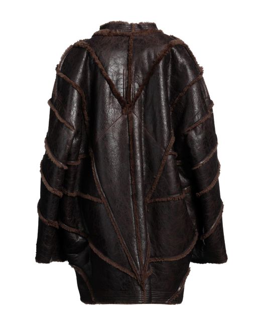 Rick Owens Black Shearling- & Kunstfell