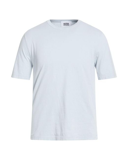 Alpha Studio Blue T-Shirt Cotton for men