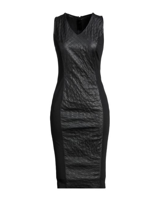 Hanita Black Midi Dress