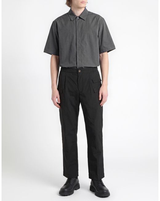 Hevò Black Pants Polyester, Cotton for men