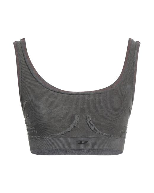 DIESEL Gray Top Polyamide, Elastane