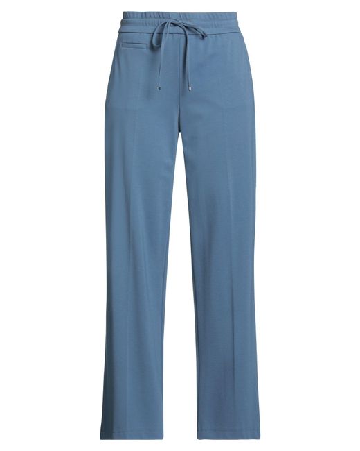 Seductive Blue Slate Pants Viscose, Polyamide, Elastane