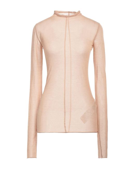 Sportmax Pink Turtleneck Modal, Polyamide, Wool