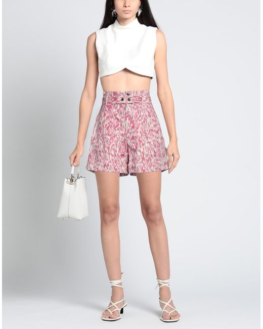 Isabel Marant Red Fuchsia Shorts & Bermuda Shorts Cotton