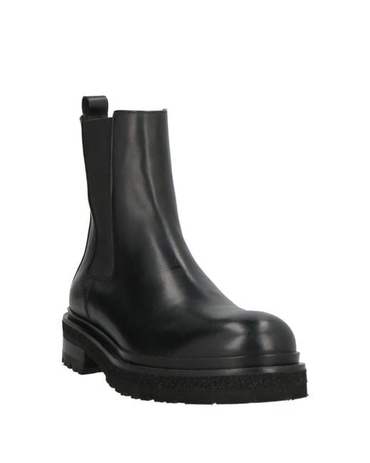 JEROLD WILTON Black Ankle Boots Leather