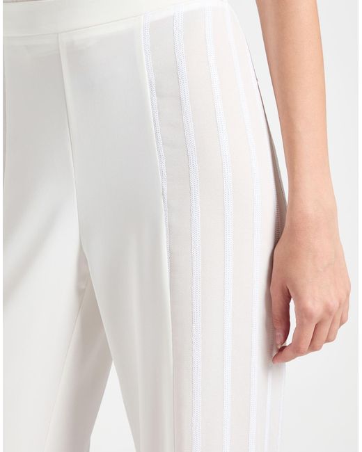 Camilla White Pants Polyester, Elastane