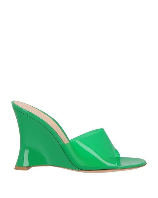 Gianvito Rossi Green Sandals Pvc