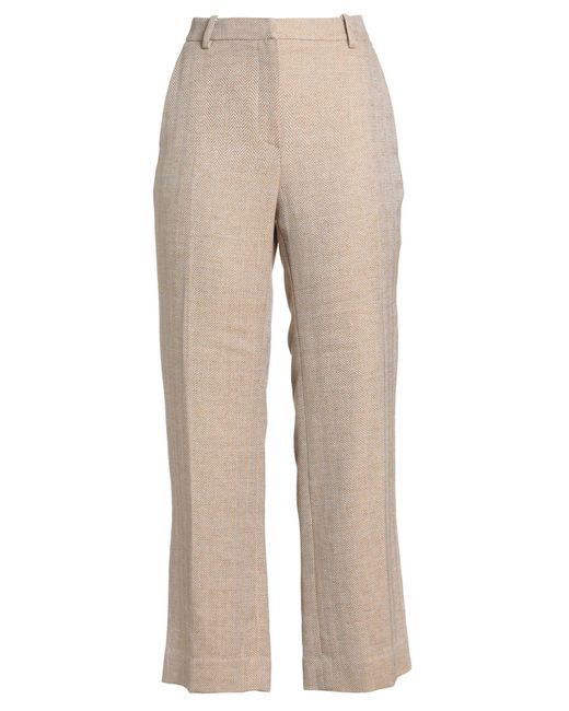 Fedeli Natural Sand Pants Cotton, Linen