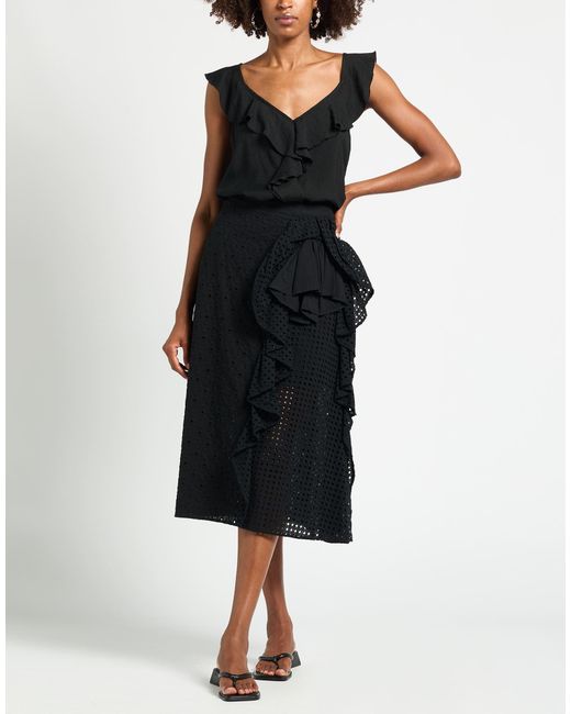 Twinset Black Midi Skirts