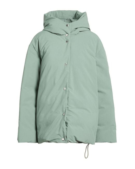 Jil Sander Green Puffer Polyester