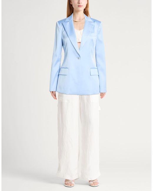 Blugirl Blumarine Blue Light Blazer Polyester, Elastane