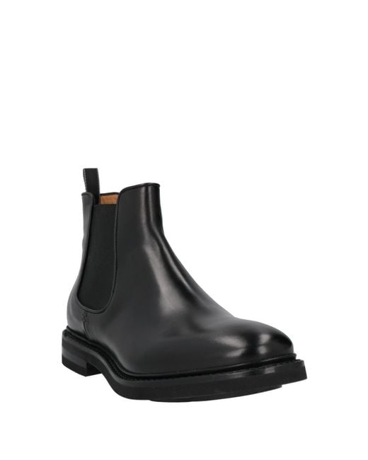 Fabi Black Ankle Boots Leather for men