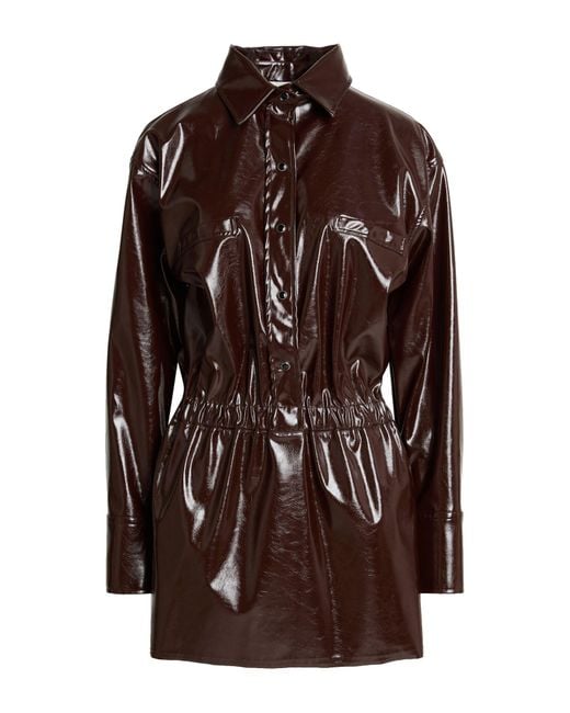 A PAPER KID Brown Mini Dress