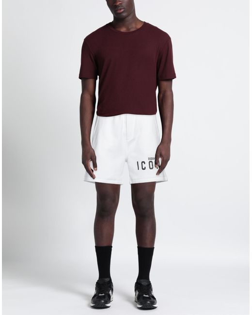 DSquared² White Shorts & Bermuda Shorts for men