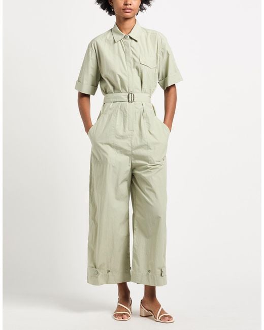 Maison Margiela White Jumpsuit Cotton, Linen