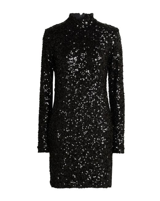 Caliban Black Mini Dress Polyester, Elastane