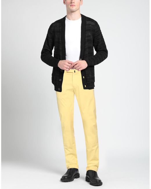 Incotex Yellow Pants Cotton, Elastane for men