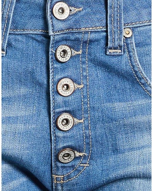 Please Blue Denim Shorts