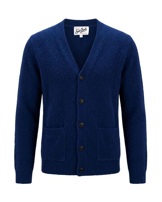 Mc2 Saint Barth Blue Cardigan for men