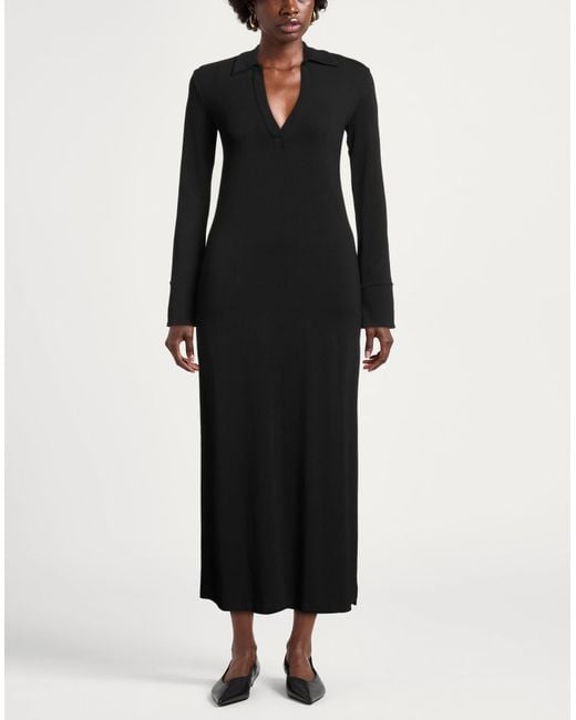 Ottod'Ame Black Midi-Kleid