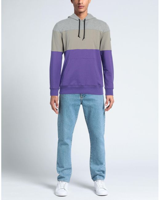 Shoe Purple Sweatshirt Cotton, Polyester, Elastane for men