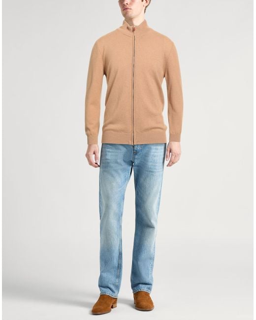 Daniele Fiesoli Natural Cardigan for men