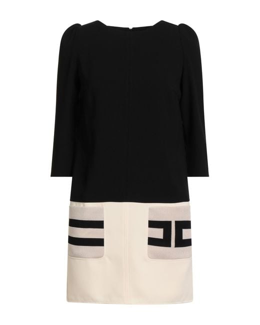 Vestito Corto di Elisabetta Franchi in Black