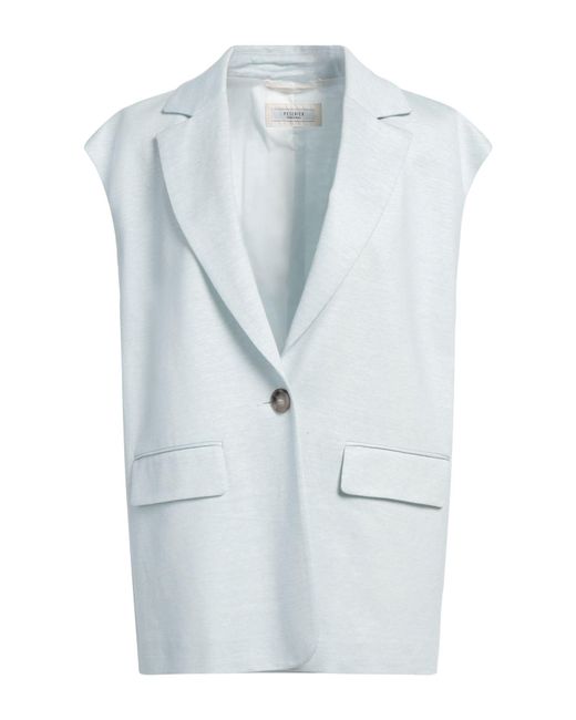 Peserico Blue Blazer Linen, Cotton