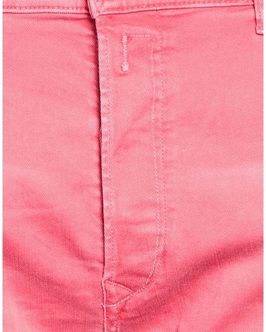 Replay Pink Denim Shorts Cotton, Elastane for men