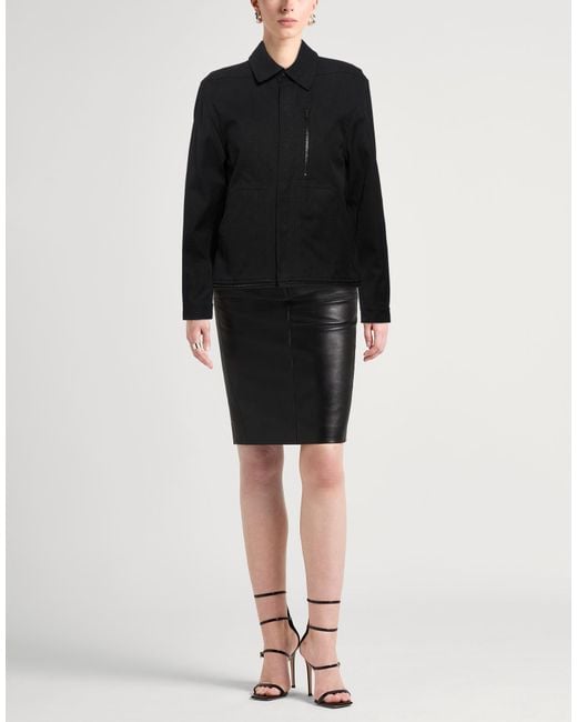 Rick Owens Black Denim Outerwear Cotton