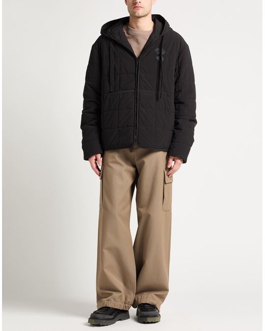 Off-White c/o Virgil Abloh Black Puffer Polyester, Polyamide, Cotton for men