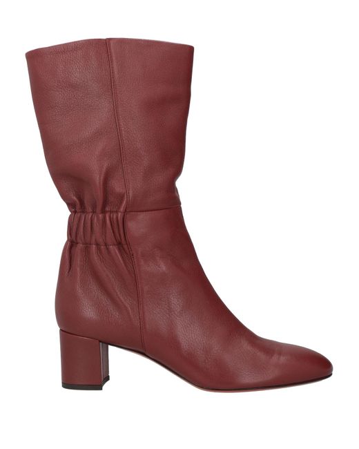 Santoni Red Ankle Boots