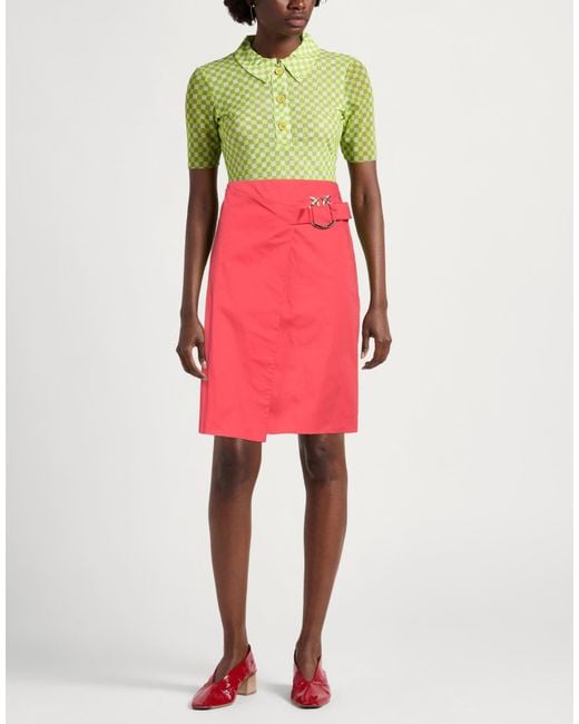 Pinko Pink Midi Skirt