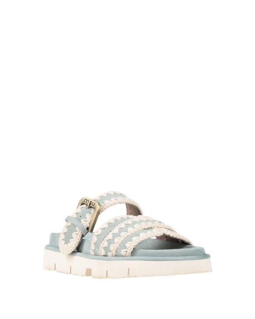 Mou White Sandals