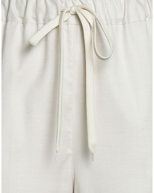 MEIMEIJ Gray Pants Polyester, Viscose, Elastane, Acetate