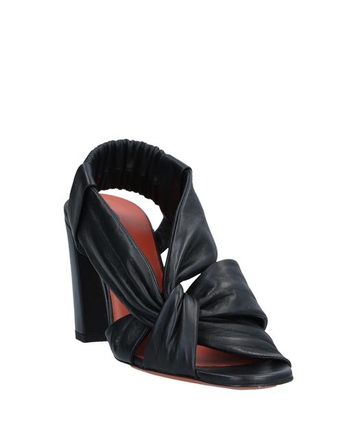 Santoni Black Sandals