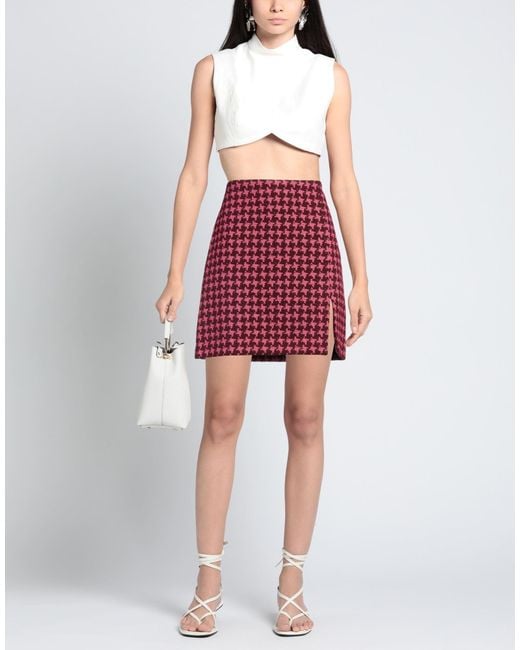 Clips More Red Mini Skirt