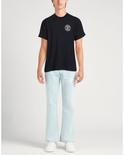 Versace Jeans Couture Black T-Shirt Cotton for men