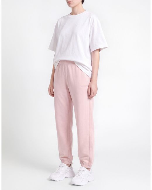 ROTATE BIRGER CHRISTENSEN Pink Light Pants Cotton
